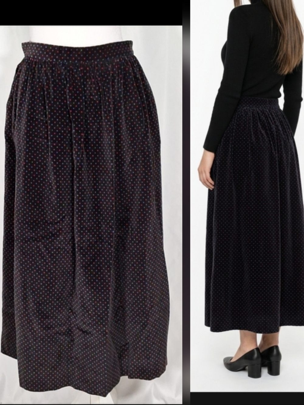 🎉 Velvet skirt size 10 maxi